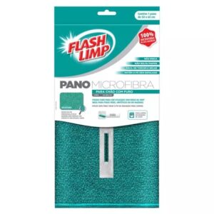 PANO MICROFIBRA PARA CHAO COM FURO FLASH LIMP