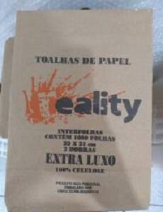PAPEL TOALHA ITERFOLHAS EXTRA LUXO REALITY COM 1000 FOLHAS 22 X 21 2 DOBRAS