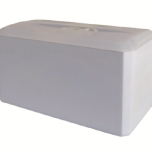 DISPENSER INTERFOLHA BALCÃO BRANCO C/ TAMPA CRISTAL EXACCTA PLUS