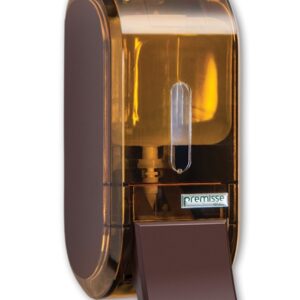 DISPENSER SABONETE PREMISSE LINHA URBAN MARROM COMPACTA DIAMANTE  COM RESERVATORIO