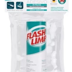 REFIL PARA ROLO ADESIVO 30 FOLHAS FLASH LIMP