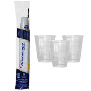 COPO DESCARTAVEL 180ML CRISTALCOPO COM 100 UN
