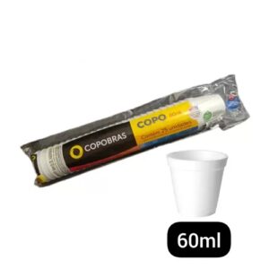 COPO ISOPOR 60ML COPOBRAS PCT C/25UN