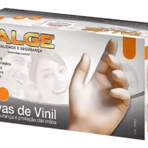 LUVAS DE VINIL P TALGE COM PÓ PÓ 100 UNIDADES