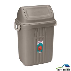 LIXEIRA DE PIA BASCULANTE SANREMO 19 LTS MARROM