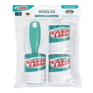 CONJUNTO ROLO ADESIVO 3 PEÇAS FLASH LIMP