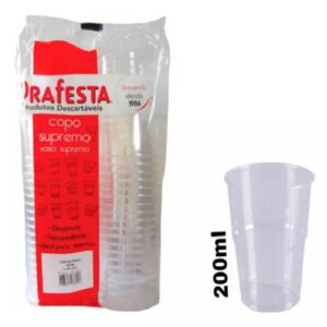 COPO SUPREMO 200 ML PRAFESTA COM 50 UNIDADES