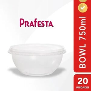 POTE BOWL 750 ML PRAFESTA COM 20 UNIDADES