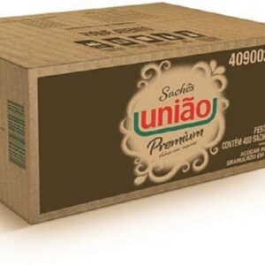 AÇUCAR REFINADO UNIÃO CAIXA 2kg COM 400 SACHÊS DE 5Gg