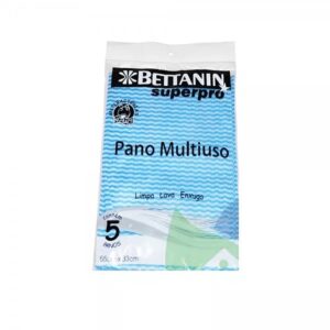 PANO AZUL MULTIUSO EMBALAGEM COM 5 PANOS SUPERPRO BETTANIN