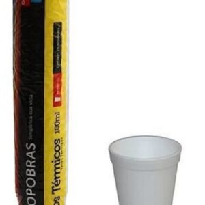 COPO TERMICO COPOBRAS 180ML COM 25 UNIDADES