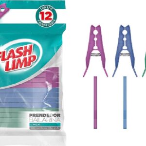PRENDEDOR BAILARINA 12 PEÇAS FLASH LIMP
