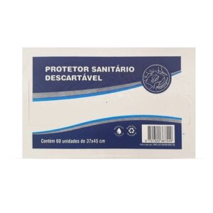 PROTETOR SANITARIO DESCARTAVEIS COM 60 UNIDADES DE 37X45 CM