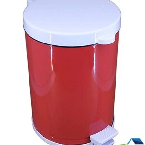 LIXEIRA COM PEDAL VIEL VERMELHA 10,5 LTS