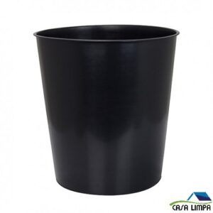 LIXEIRA PARA ESCRITORIO 10 LTS PRETA ARQPLAST SEM TAMPA