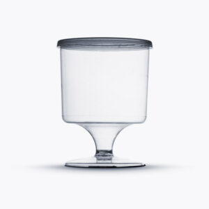 TAÇA PIT 150 CAPACIDADE 150ML COM TAMPA 05 UNIDADES PLASTILÂNIA