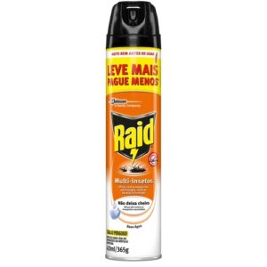 INSETICIDA AEROSOL RAID MULTI INSETOS BASE DE AGUA 350ML/365G