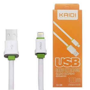 CABO DE CARGA IOS PARA IPHONE LIGHTNING KAIDI 1000MM