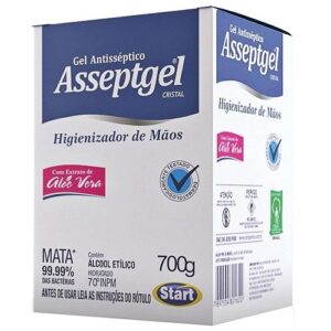 REFIL GEL ANTISSÉPTICO ASSEPTGEL C/ ALOE VERA 700G START