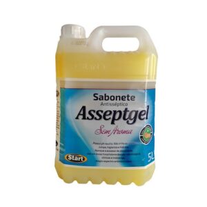 SABONETE ANTISSÉPTICO ASSEPTGEL SEM AROMA 5LTS