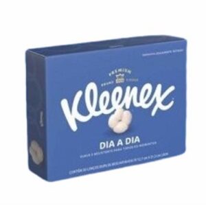 LENÇOS DUPLOS DESCARTÁVEIS KLEENEX C/ 50 UN 12,7CM X 21,2 CM
