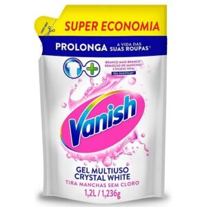 GEL MULTIUSO VANISH CRYSTAL WHITE TIRA MANCHAS S/ CLORO 1,2L/1,236KG