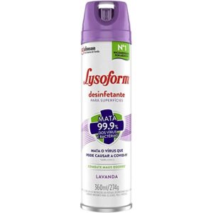 LYSOFORM DESIFETANTE AEROSSOL LAVANDA 360ml/274g