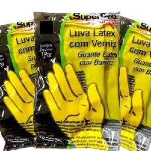 LUVAS LATEX C/ VERNIZ SUPERPRO BETTANIN AMARELA P