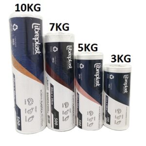 BOBINA PLÁSTICA PICOTADA LIBREPLAST CAPACIDADE 7KG 500UN 35CM X 50CM