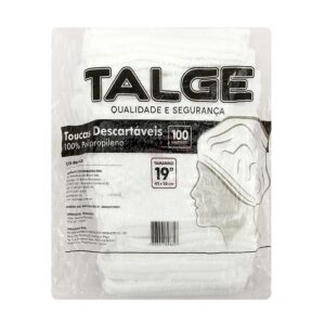 TOCAS DESCARTÁVEIS BRANCA TALGE 100UN TAMANHO 19′ 45X50cm