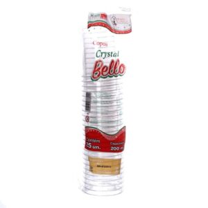 COPO CRISTAL BELLO 200ML C/25 UNIDADES