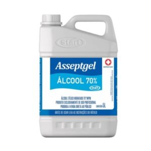 ÁLCOOL LIQUIDO ASSEPTGEL 70% INPM START 5 LITROS