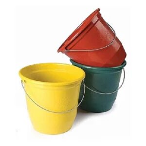 BALDE EM POLIPROPILENO E ALÇA EM AÇO 5 LITROS