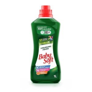 LAVA ROUPAS LIQUIDO BABY SOFT TOTAL MAX VERDE 1 LITRO