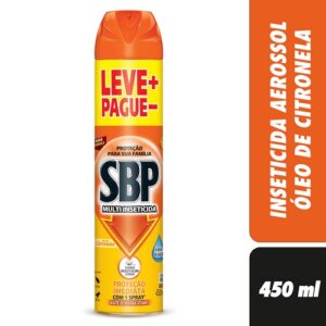 INSETICIDA AEROSOL SBP MULTINSETICIDA ÓLEO DE CITRONELA 450ML/361G