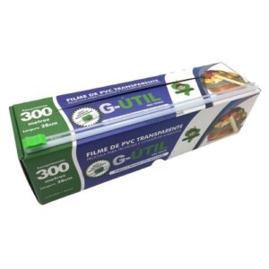 FILME DE PVC C/ TRILHO CORTANTE G-UTIL LARG.28CM 300 METROS