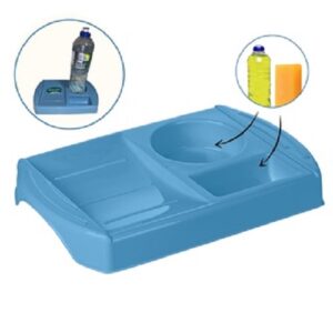 POTA SABÃO E ESPONJA DE PIA BRANCO