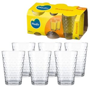 CONJUNTO COM 6 COPOS DE VIDRO265ML BATUQUE NADIR