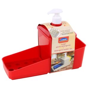 CONJUTO PORTA-DETERGENTE VERMELHO 600 ML