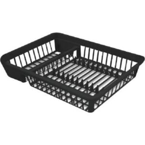 ESCORREDOR DE LOUÇAS CINZA 11 PRATOS PLASNEW