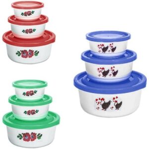 CONJUNTO DE 3 POTES PLASTICOS P/M/G CORES FIGURAS