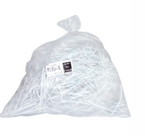 PACOTE COM FECHO ARAME CM BRANCO APROXIMADAMENTE 200 UNI