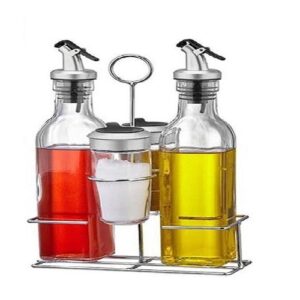 GALHETEIRO COM KIT PORTA CONDIMENTOS C/ SUPORTE