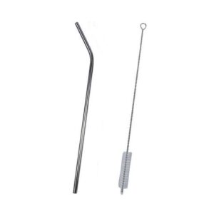 CANUDO DE AÇO INOX 21CM 1 UNIDADE E UMA ESCOVA