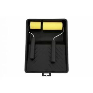 KIT COM 2 ROLOS DE ESPUMA 5CM E 9CM E BANDEJA PINTURA 19CM X 26CM X 6