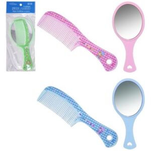 KIT DE ESPELHO COM PENTE CORES