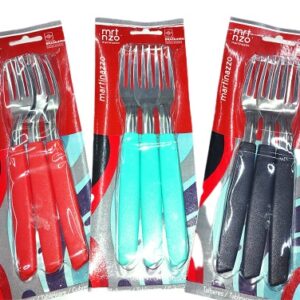 CONJUNTO DE GARFOS DE MESA MARTINAZZO  3 PEÇAS – VERMELHO