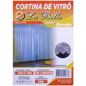 CORTINA DE VITRÔ RENDA 1,80 X 1,30 M 100% POLIESTER