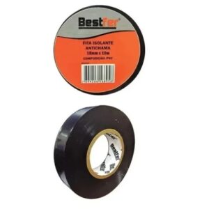 FITA ISOLANTE ANTICHAMA 18MM X 10 M DE PVC BESTFER