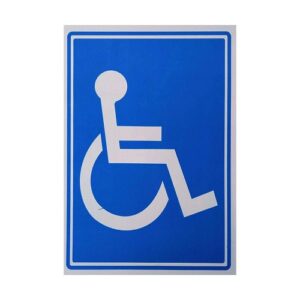 PLACAS DE SINALIZAÇÃO –  ACESSECIBILIDADE TAMANHO 15X22